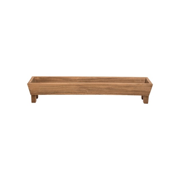 Wood Trough Storage Tray Foreside Home amp Garden