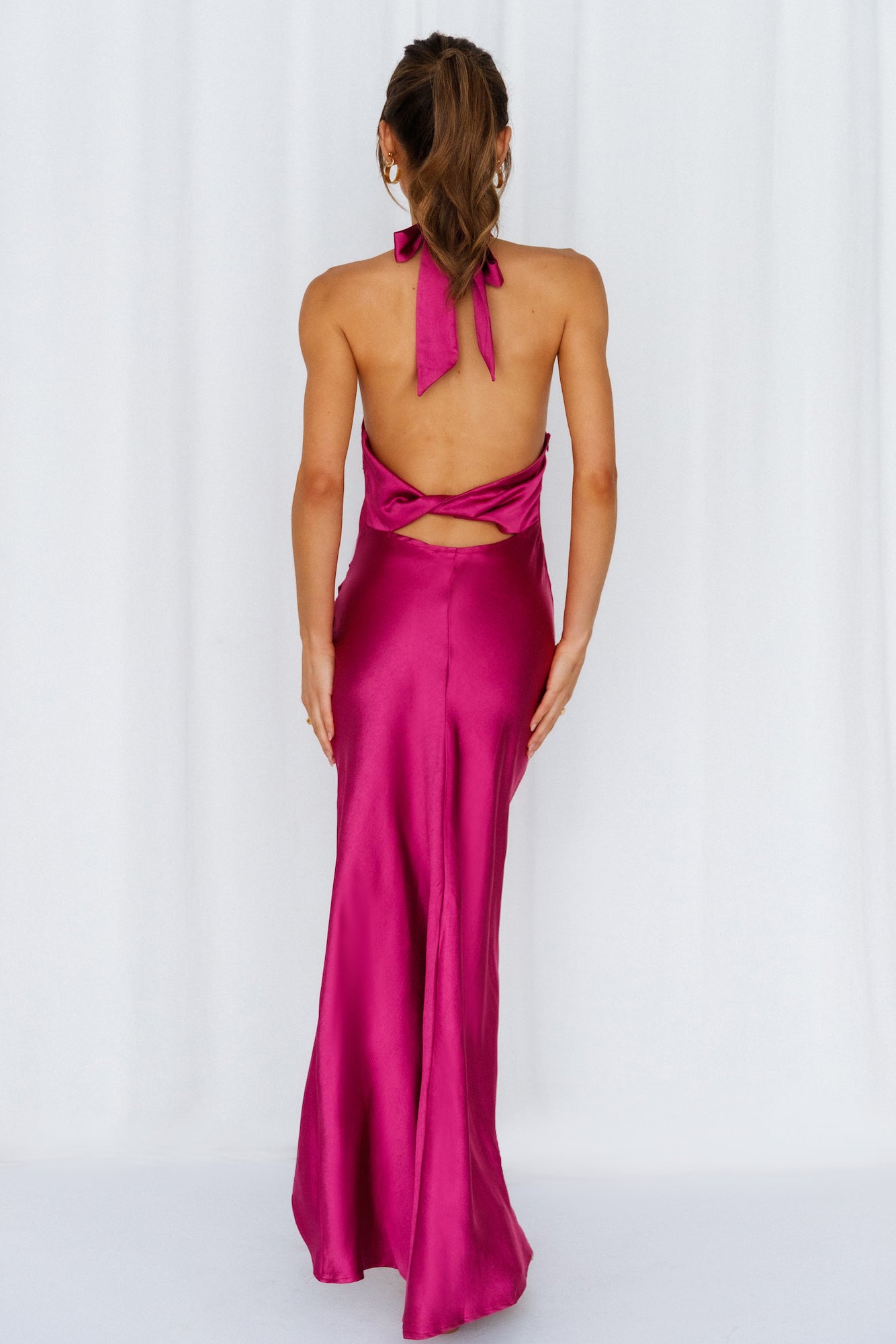 Light Minds Midi Dress Fuchsia