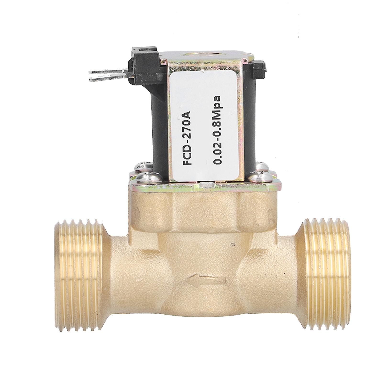 Electric Solenoid Magnetic Valve Energy Saving Stable Reliable Wearproof Accurate Normally Closed Brass Valvedc12v Pressure Inflow