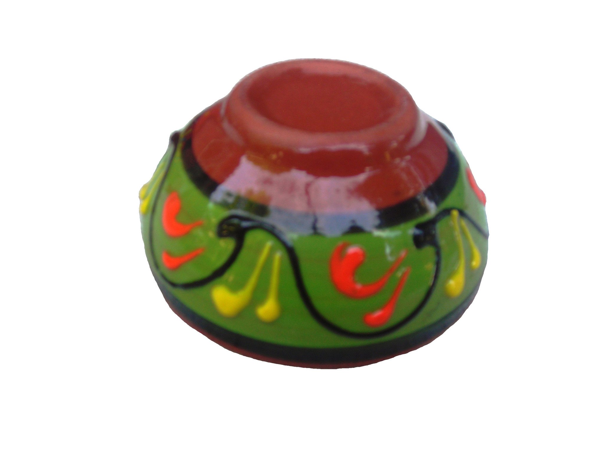 Cactus Canyon Ceramics Spanish Terracotta 5-Piece Super Small Mini-Bowl (Pinch Bowls) Set， Multicolor