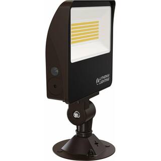 Lithonia Lighting Contractor Select ESXF2 Bronze Outdoor Integrated LED Flood Light with Switchable Lumens and CCT ESXF2 ALO SWW2 KY DDB M2