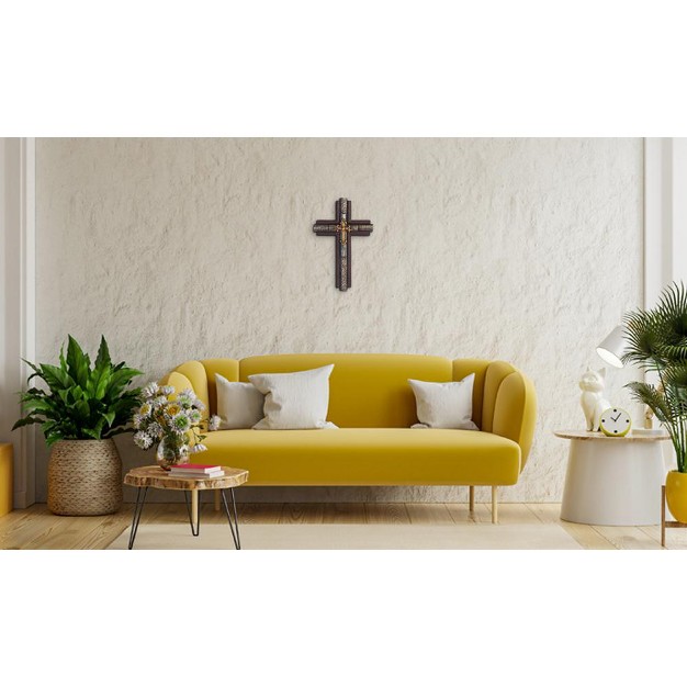 Fc Design 15 5 quot h Decorative Cross Religious Sculpture Wall Decoration