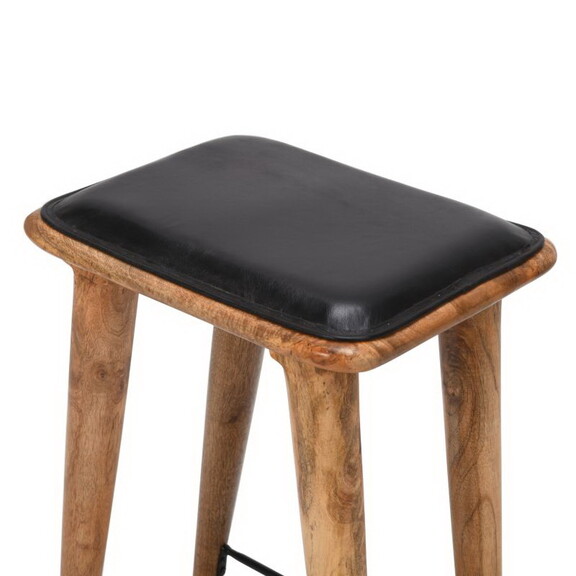 25 inch Counter Height Bar Stool  Genuine Leather ...