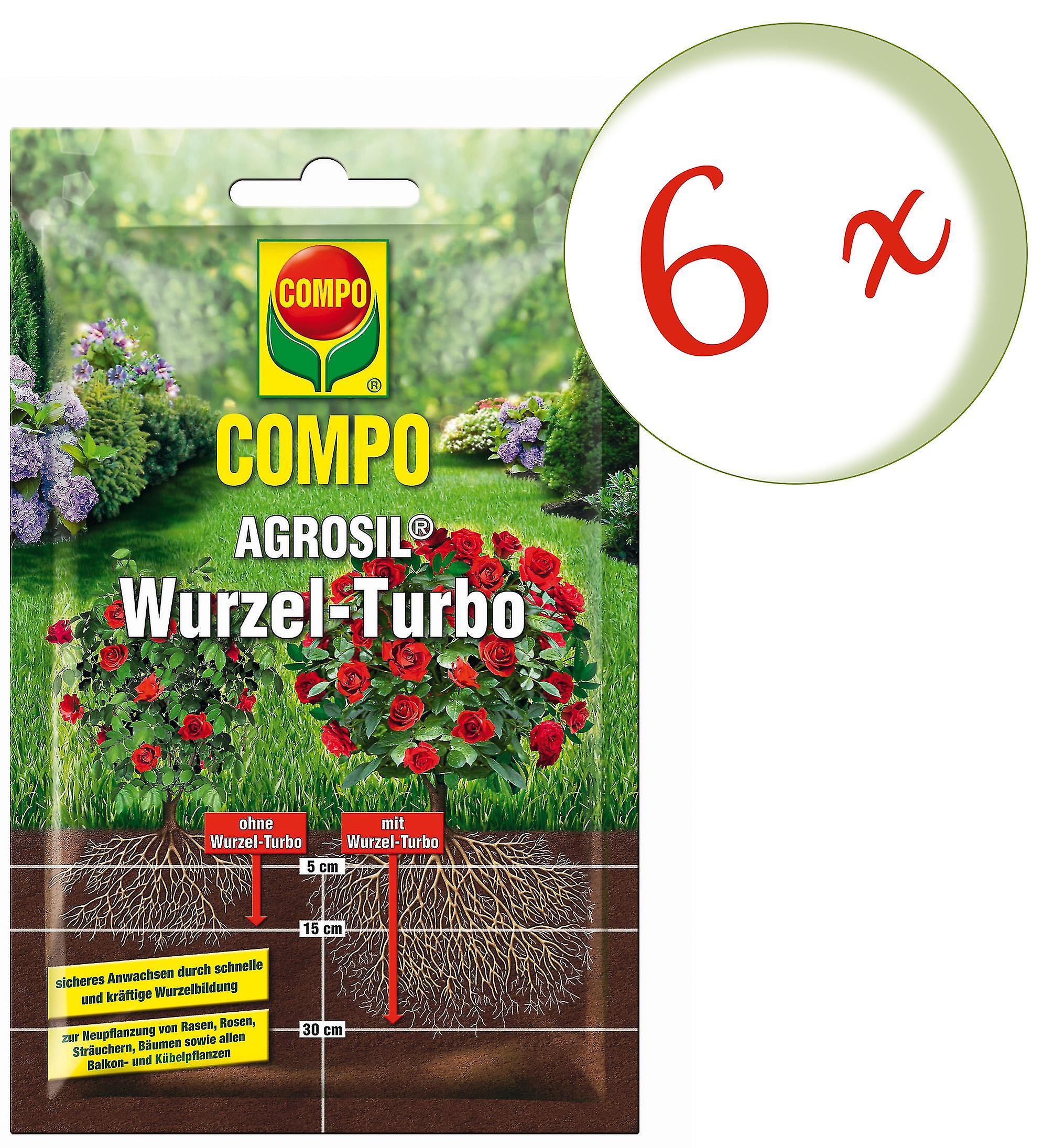 6 x COMPO AGROSIL Wurzel-Turbo， 50 g