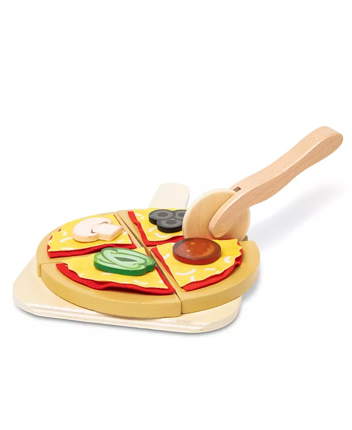 Melissa and Doug Melissa and Doug Top and Bake Wooden Pizza Counter Play Set-41 Pcs