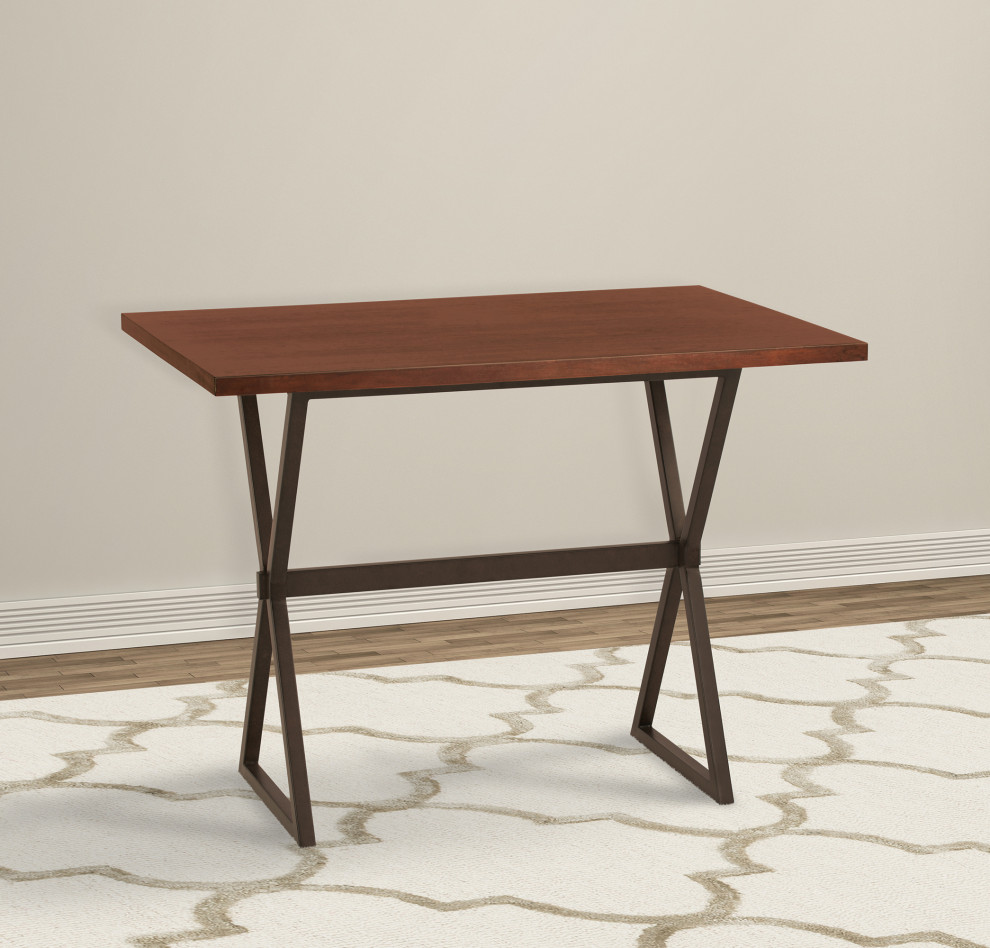 Valencia Contemporary Rectangular Bar Table in Auburn Bay Finish   Transitional   Coffee And Accent Tables   by Beyond Design  ampMore  Houzz