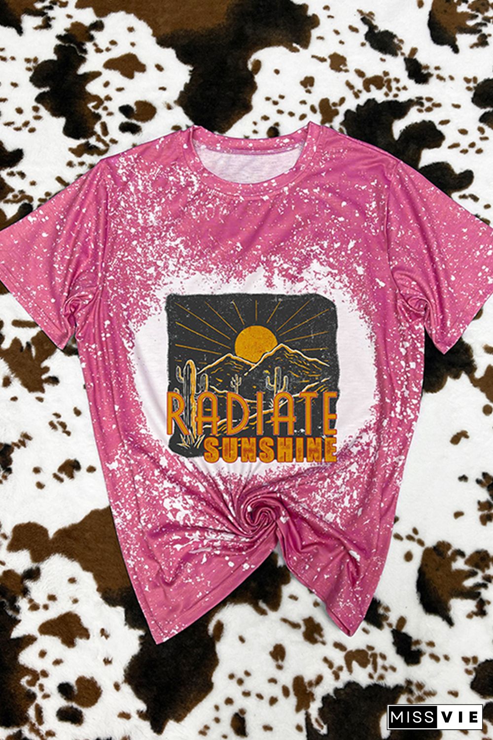 Radiate Sunshine Cactus Desert Print Tee Wholesale