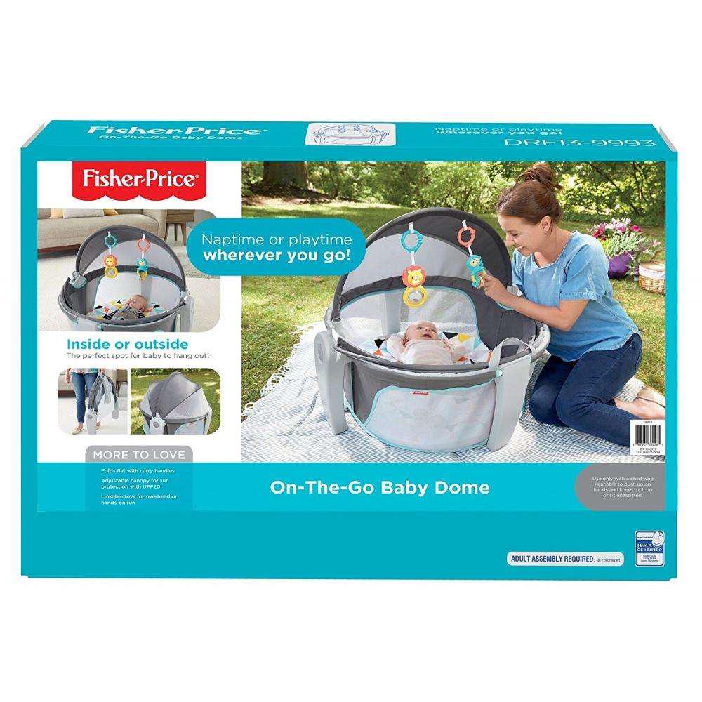 FisherPrice Portable Bassinet and Play Area with Toys OntheGo Baby Dome Windmill  Crowdfused