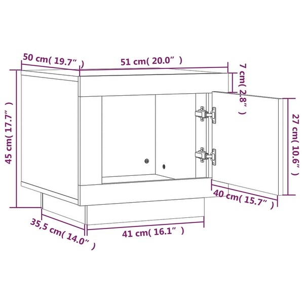 Coffee Table Concrete Gray 20.1