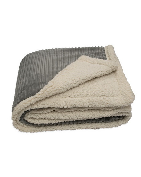 Kanata Blanket CORD Corduroy Lambswool Throw Blank...