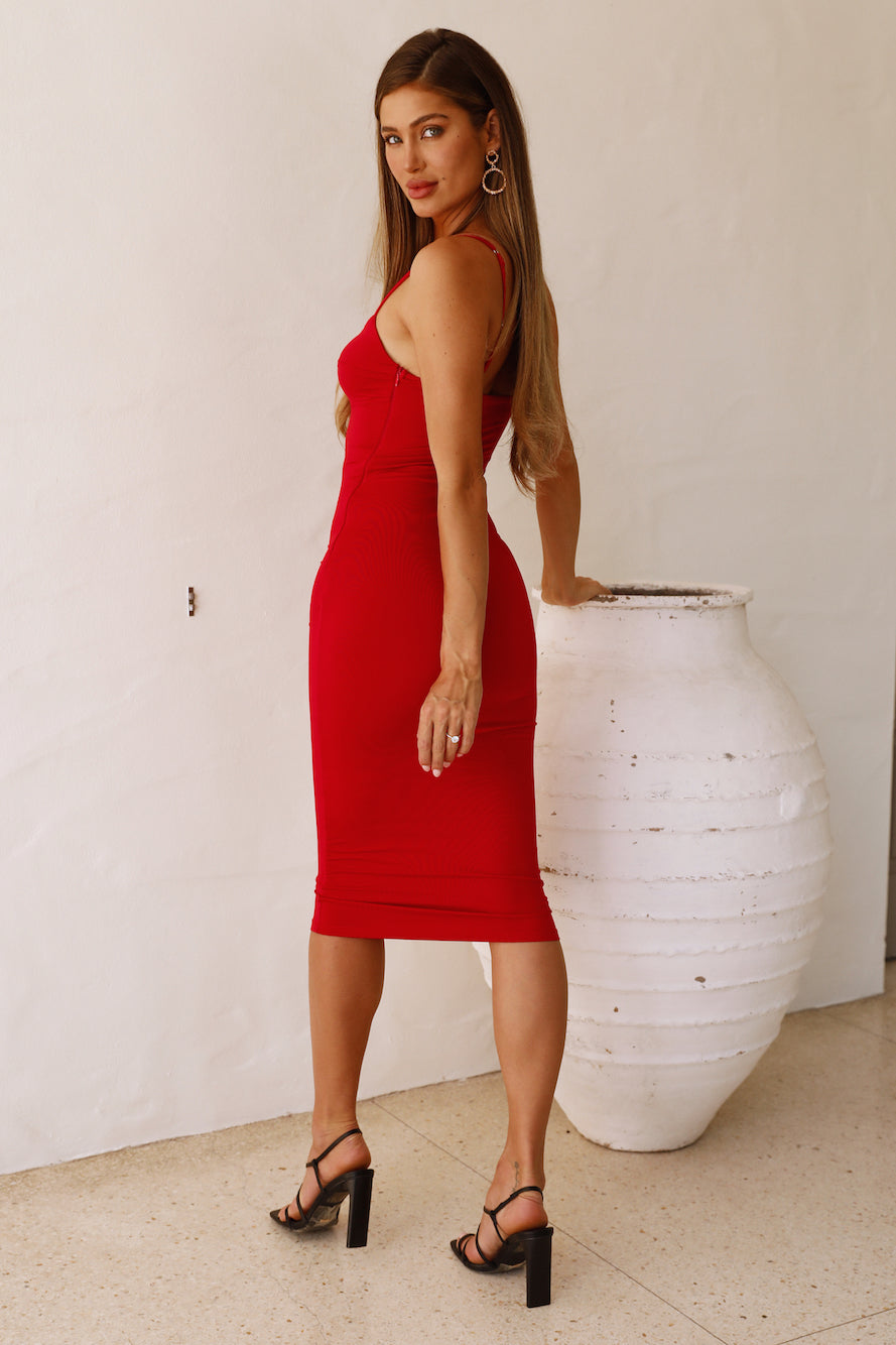 More Than You Midi Dress Red