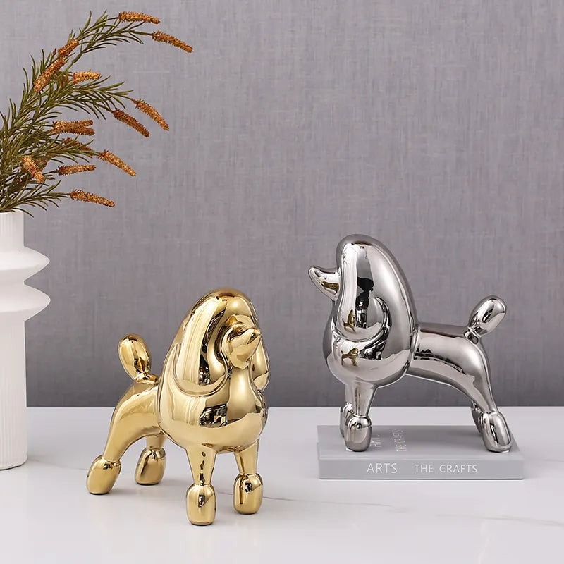 Gold Standing Dog -A Fa-D21071A