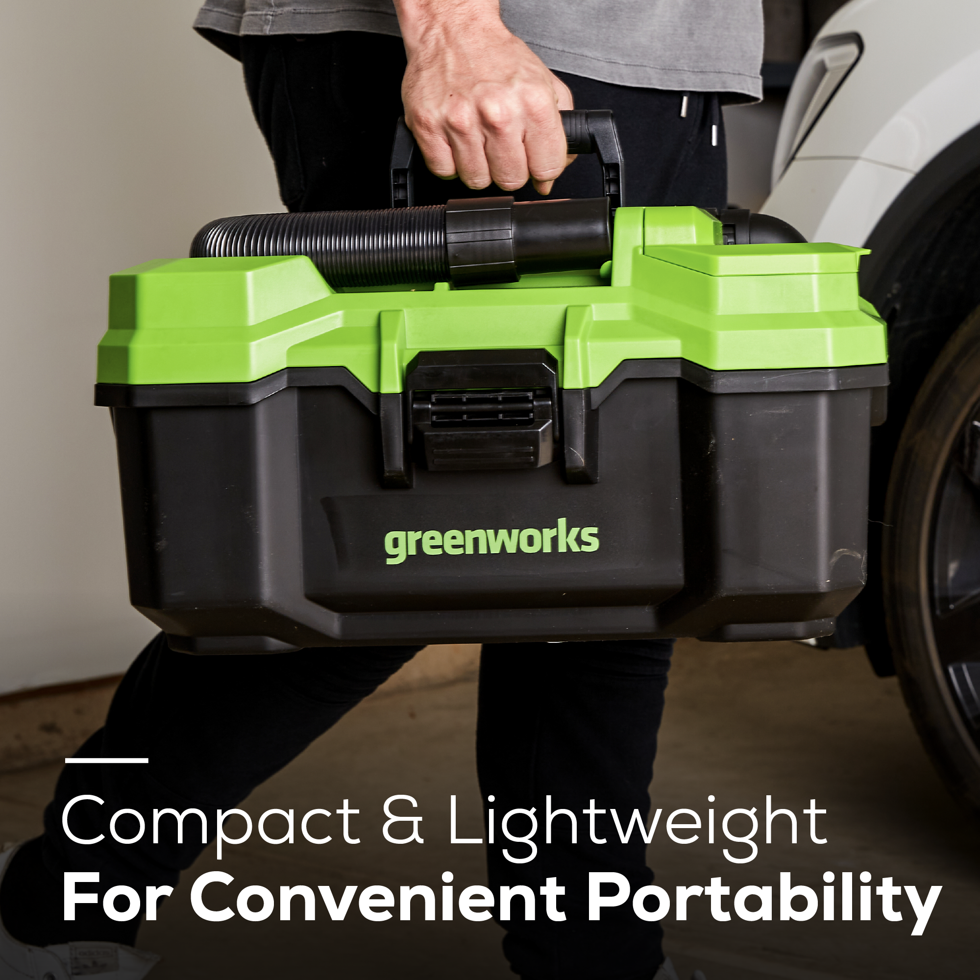 24V Cordless 3 Gallon Wet/Dry Shop Vacuum | Greenworks