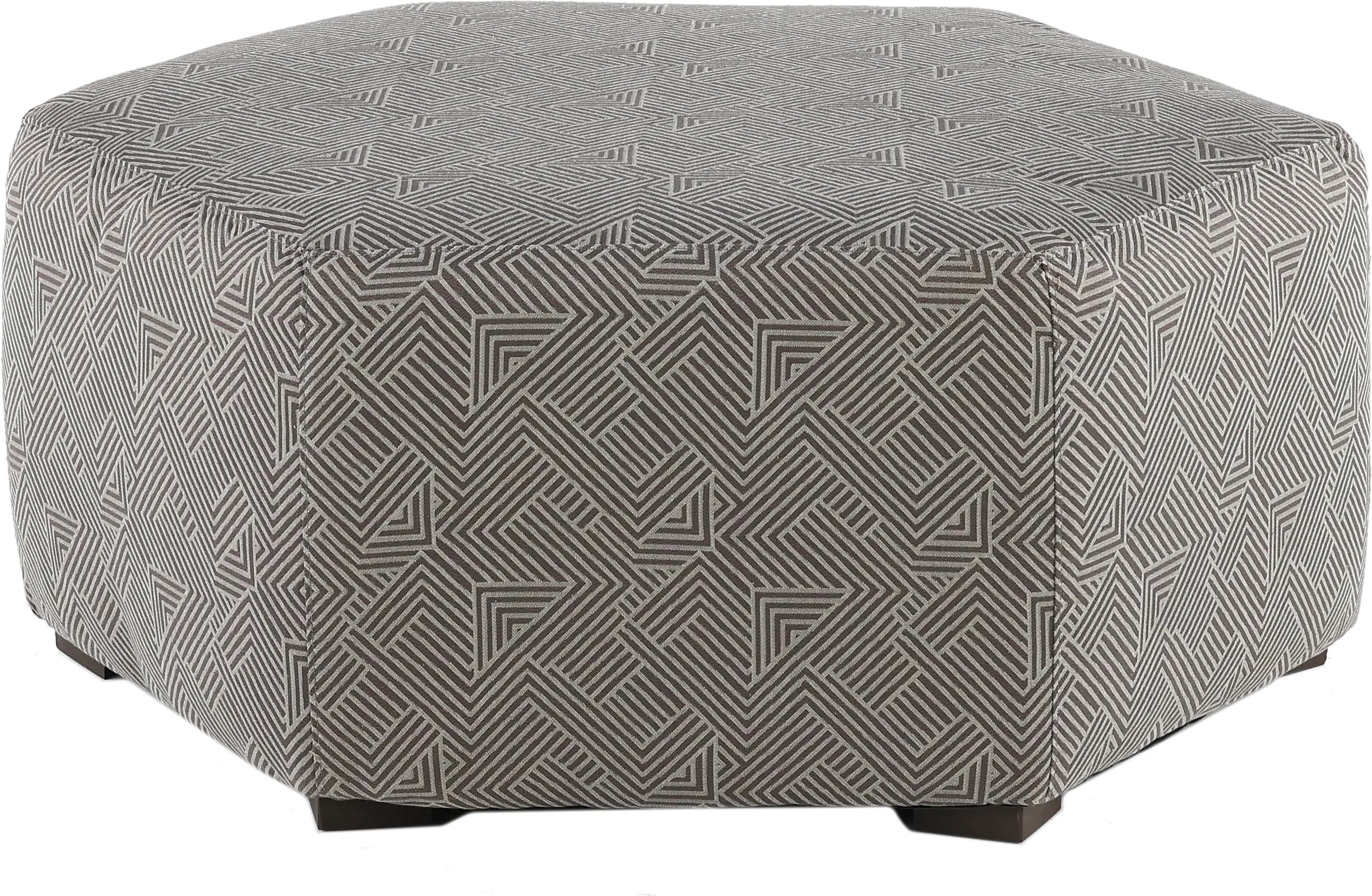 Cobblestone Charcoal Cocktail Ottoman