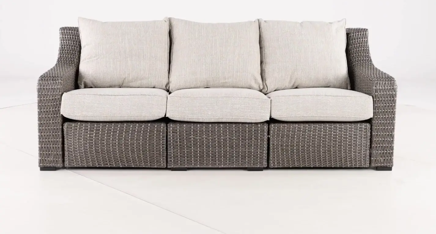 Lemans Woven Patio Sofa with Motion