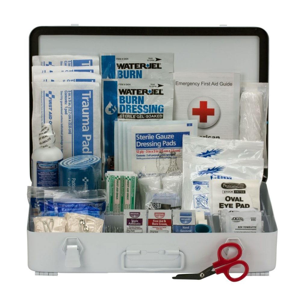 First Aid Only First Aid Kit 50 Person Bulk Metal Case ANSI A ;