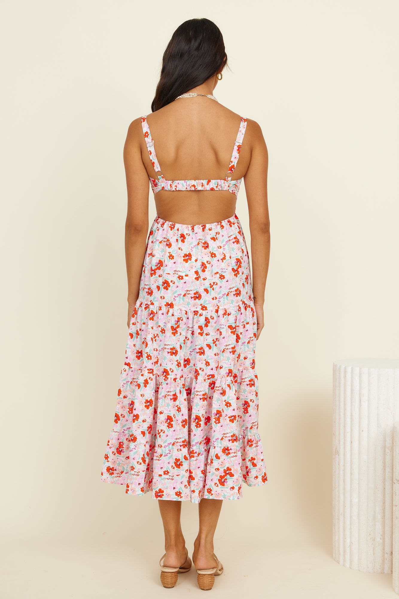 Brewed New Midi Dress Floral