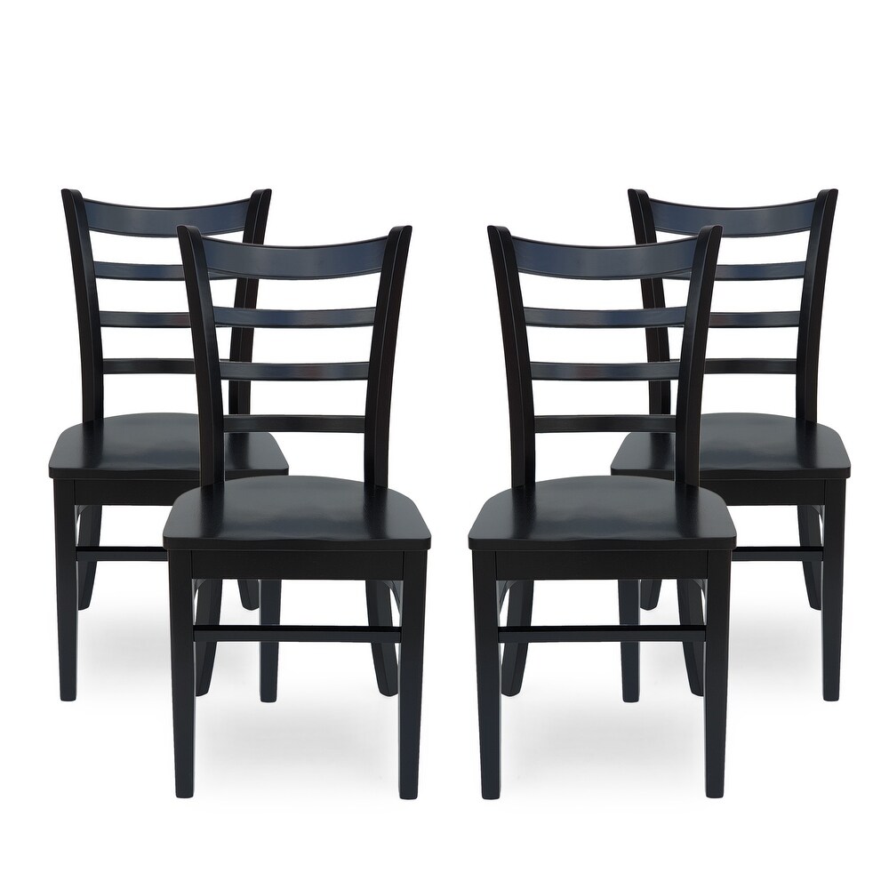 Prestage Rubberwood Dining Chairs (Set of 4) by Christopher Knight Home