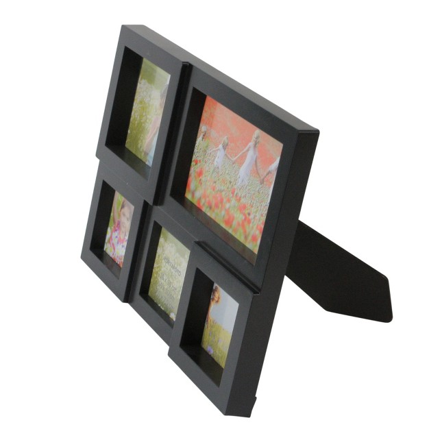 Black Multi sized Puzzled Collage Photo Picture Frame Wall Decoration