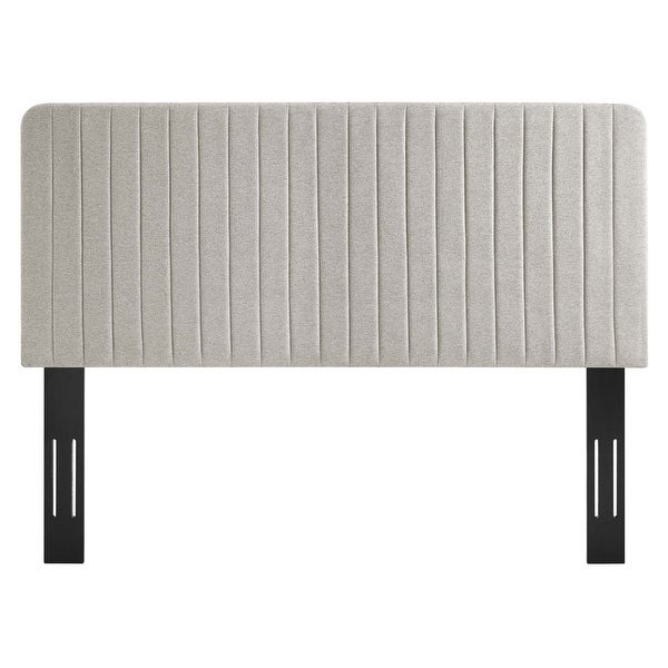 Milenna Channel Tufted Upholstered Fabric Twin Headboard - - 33939524