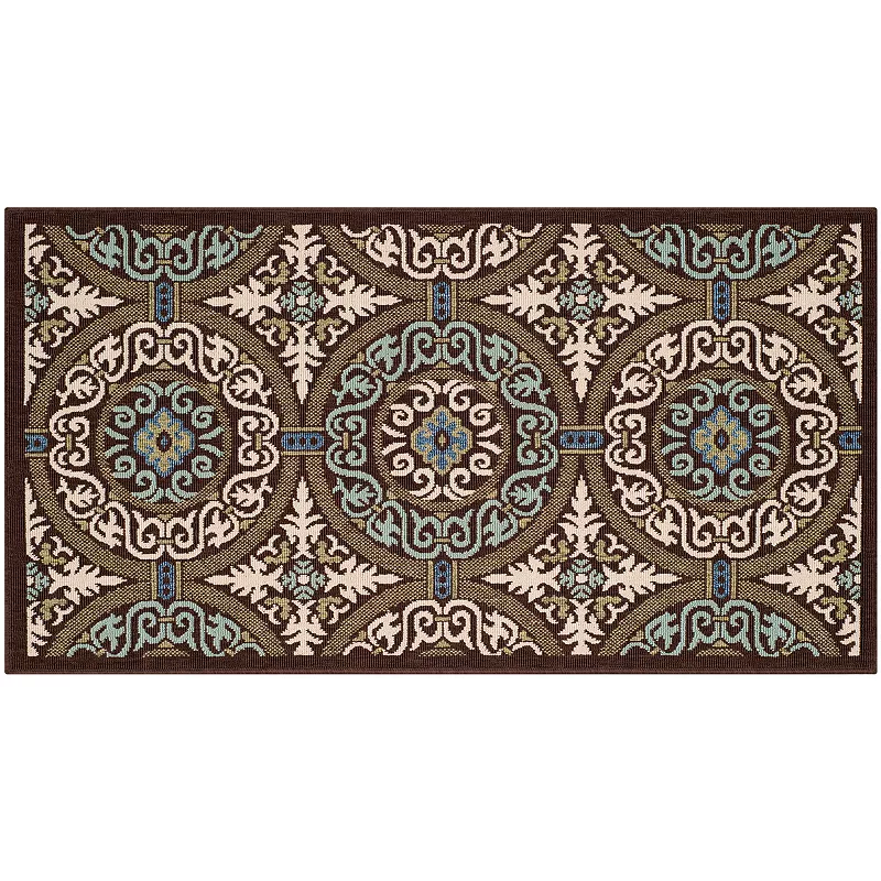 Safavieh Veranda Garden Medallion Indoor Outdoor Rug