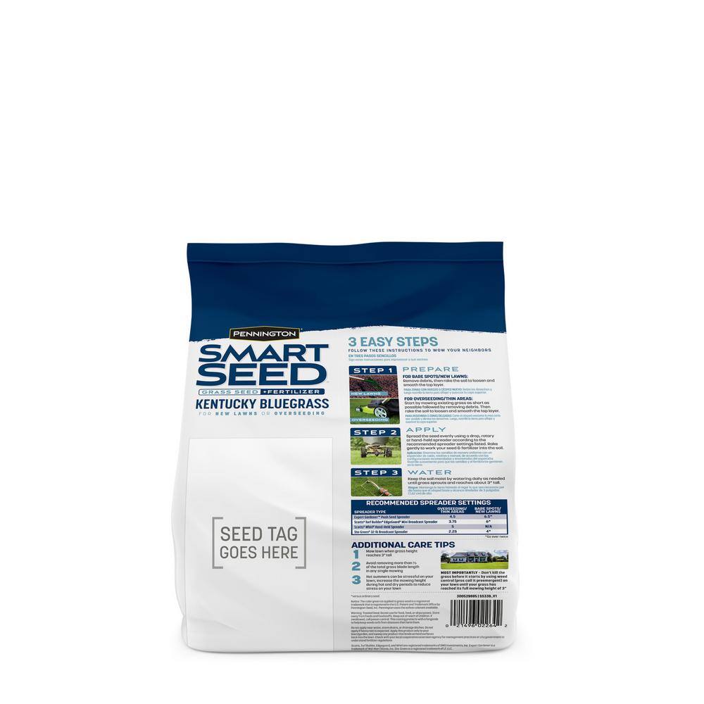 Pennington Smart Seed 3 lbs. Kentucky Bluegrass Grass Seed Blend 100543705