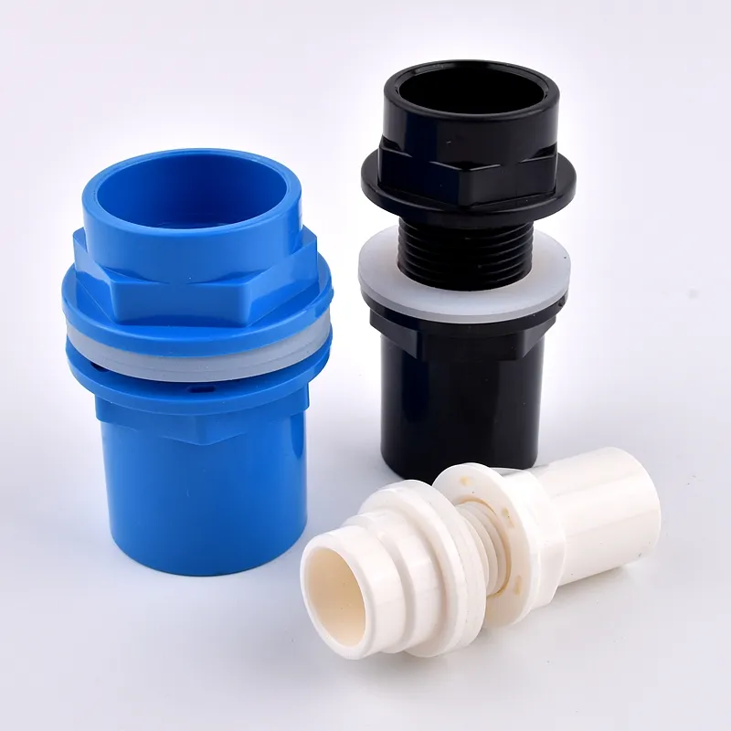 20~50mm Aquarium Drain Joint PVC Pipe Water Inlet Outlet Fittings Overflow Thread Water Tank Supply Fish Tank Connector