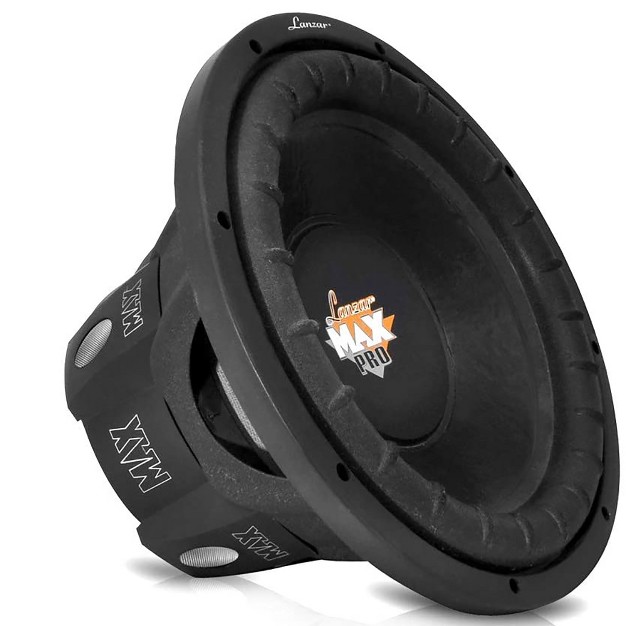 Lanzar Maxp64 Max Pro Compact 6 5 Inch Round 600 Watt Powerful Performance 4 Ohm Vehicle Truck Car Subwoofer Audio System single Subwoofer