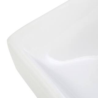 KOHLER Soho Wall-Mount Vitreous China Bathroom Sink in White with Overflow Drain K-2084-0