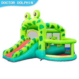 Oxford Fabric 420D Plus 840D Frog Inflatable Castle Bounce House Slide And Jumping with 350-Watt Blower HP-OF-F