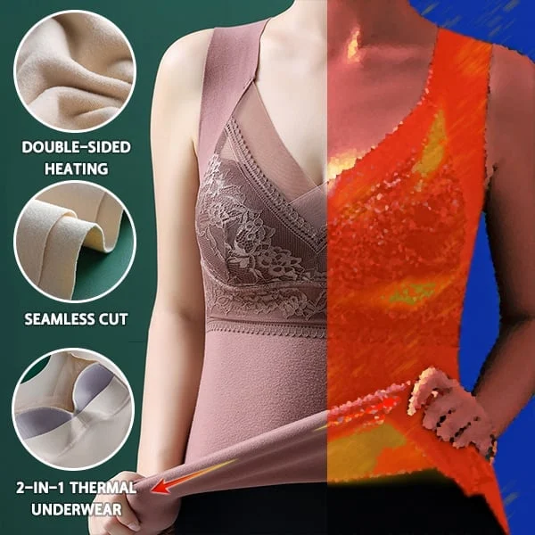 🔥BIG SALE - 47% OFF🔥🔥Built-in Bra Thermal Underwear