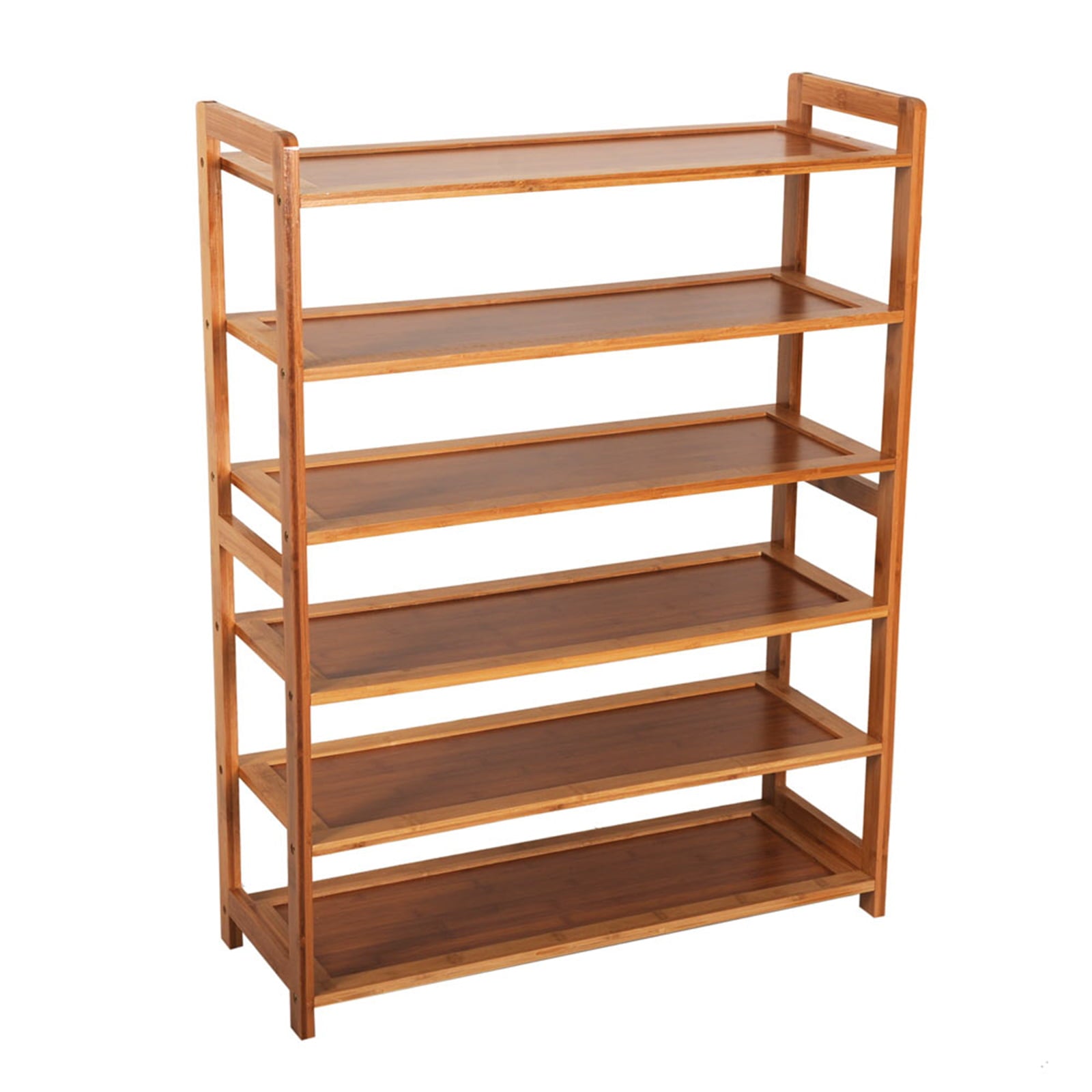 Haibist Bamboo 6 Tier Shoe Shelf Shoe Rack Storage Organizer for Bedroom Closet