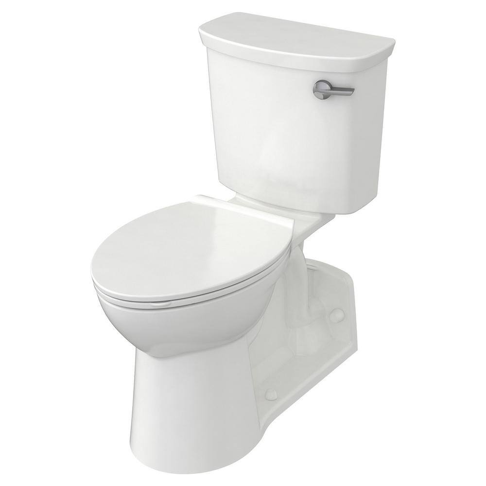 American Standard Yorkville VorMax 2-Piece 1.28 GPF Single Flush Right Height Elongated Toilet with Right Hand Trip Lever in White 209AA138.020