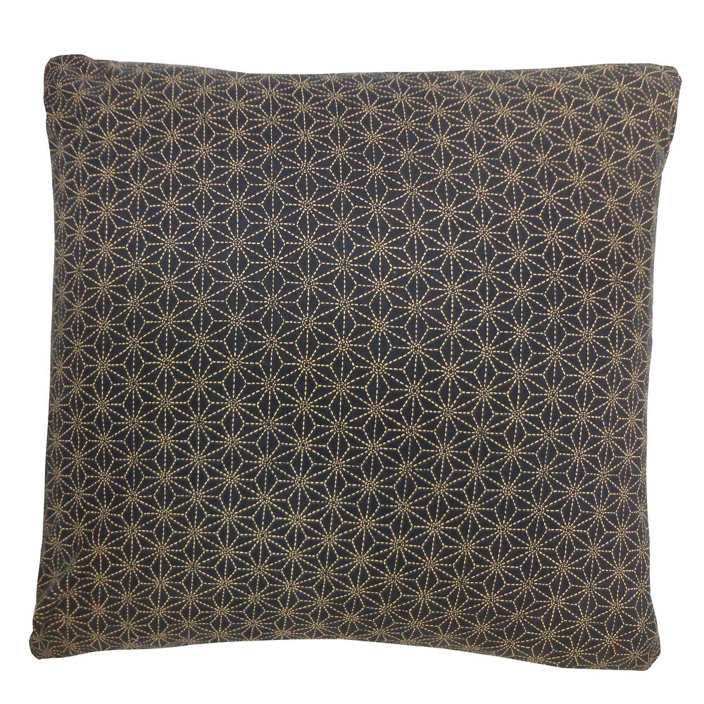 Jiti Indoor Dainty Kio Patterned Cotton Accent Square Throw Pillows 20 x 20