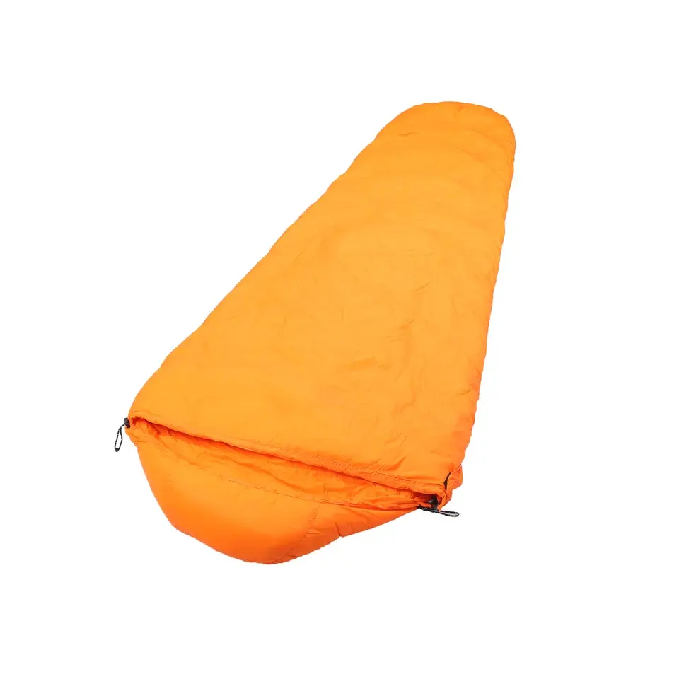 220*85*55cm 40D300T Nylon 800g 80%Grey Duck Down Outdoor mummy adult sleeping bag outdoor winter sleeping bag popular