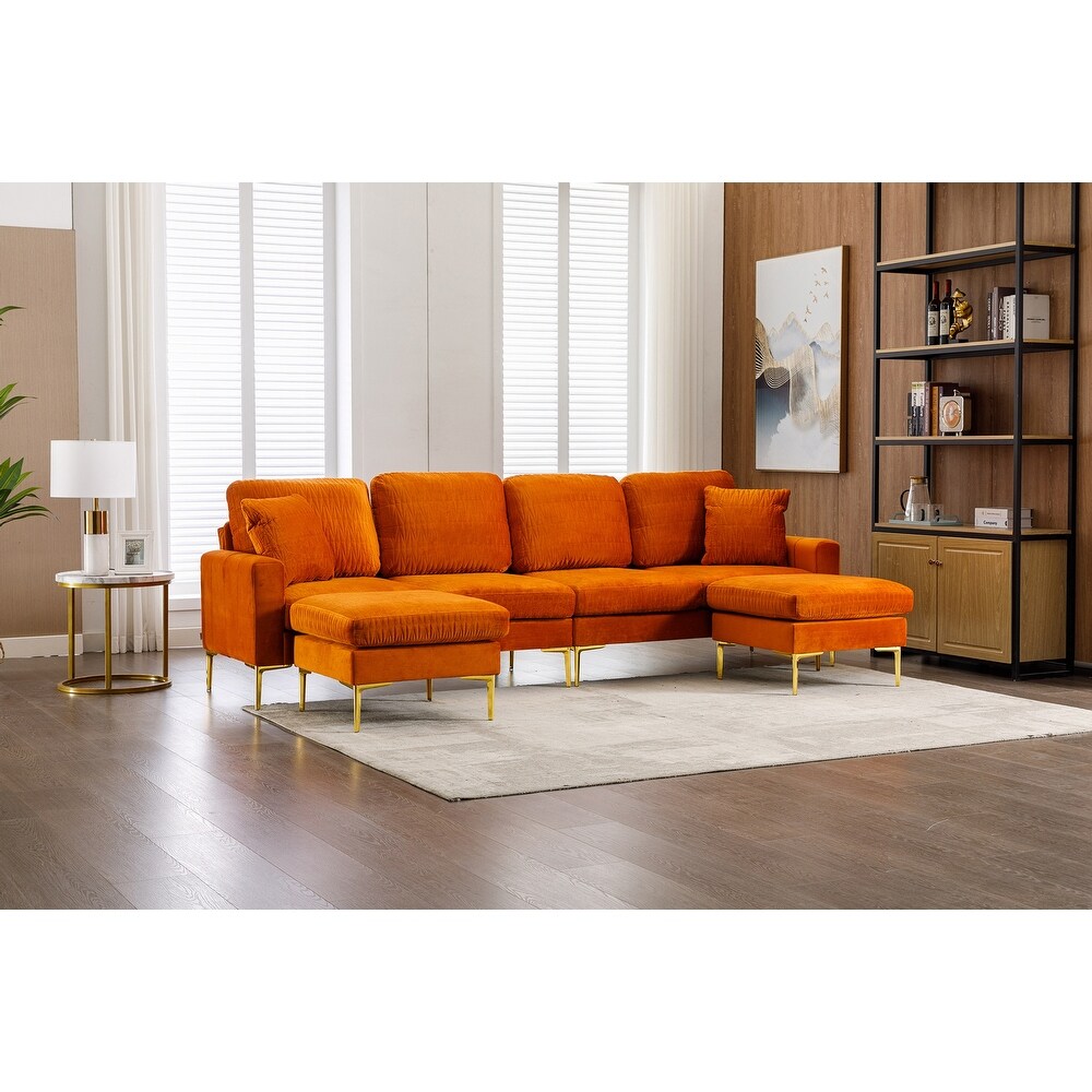 Velvet U Shape Sectional sofa