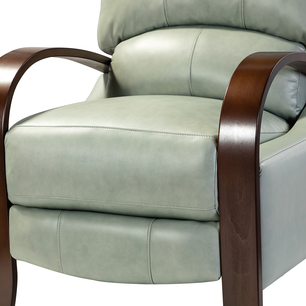 Amanda Genuine Leather Manual Recliner   Contemporary   Recliner Chairs   by Karat Home  Houzz