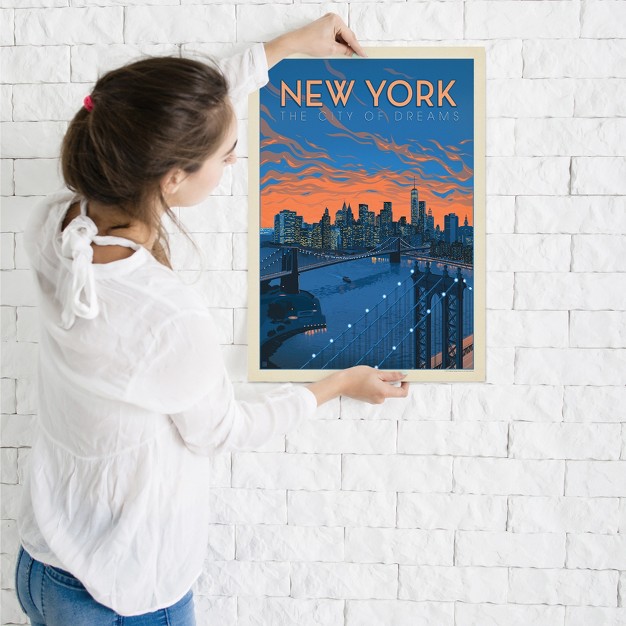 Americanflat Vintage Architecture New York City Of Dreams By Anderson Design Group Poster