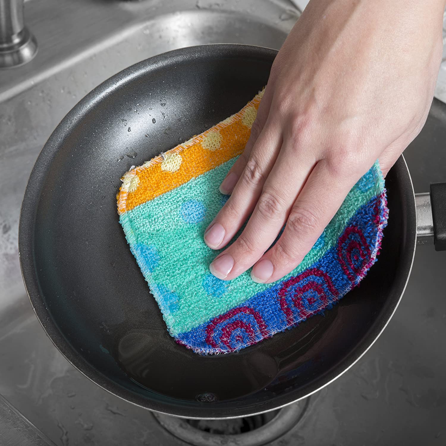 Paperless Kitchen Premium Dish Wash Scrubs – Sponge Scour Pads