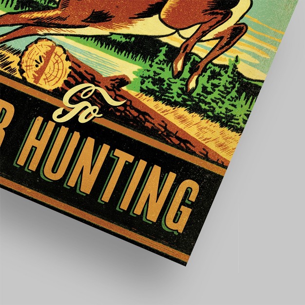 Americanflat Vintage Animal Fast Food Deer Hunting By Anderson Design Group Poster