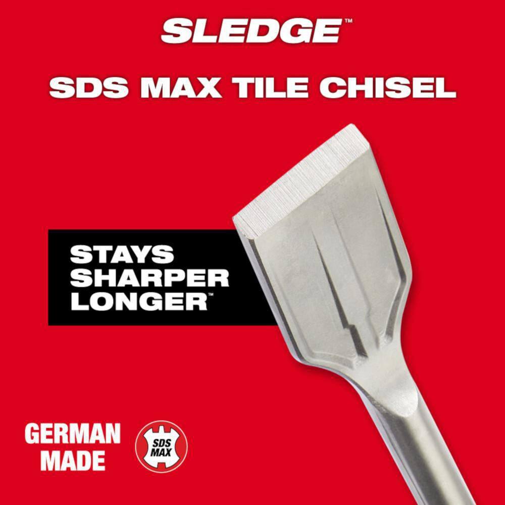 MW 2 in. x 15 in. SLEDGE SDS-MAX Tile Chisel 48-62-4258