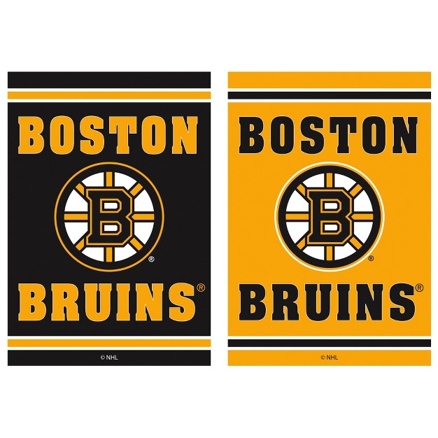 Embossed Suede Flag Gdn Size Boston Bruins