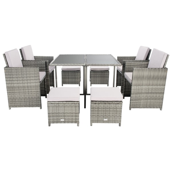 SAFAVIEH Outdoor Living Enerson 5Piece Patio Dining Set.