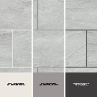 MSI Hornbill Gray 16 in. x 32in. Polished Porcelain Stone Look Floor and Wall Tile (14.2 sq. ft.Case) NHDHOR1632C