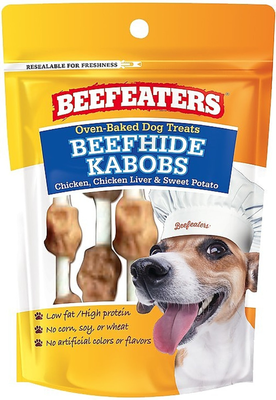 Beefeaters Oven Baked Beefhide Kabobs Dog Treats 1.58 oz