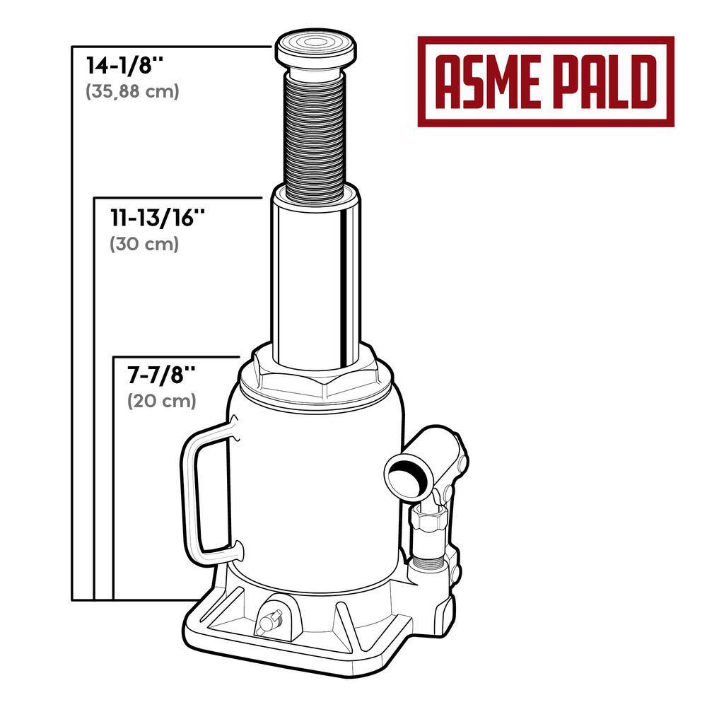 Powerbuilt 20 -Ton Shorty Bottle Jack 647504