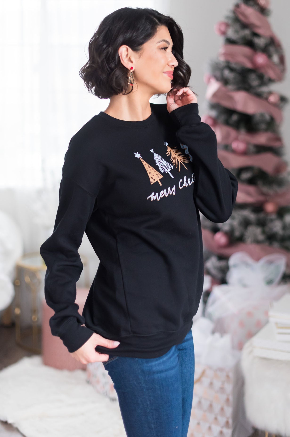 Oh Christmas Tree Modest Sweatshirt