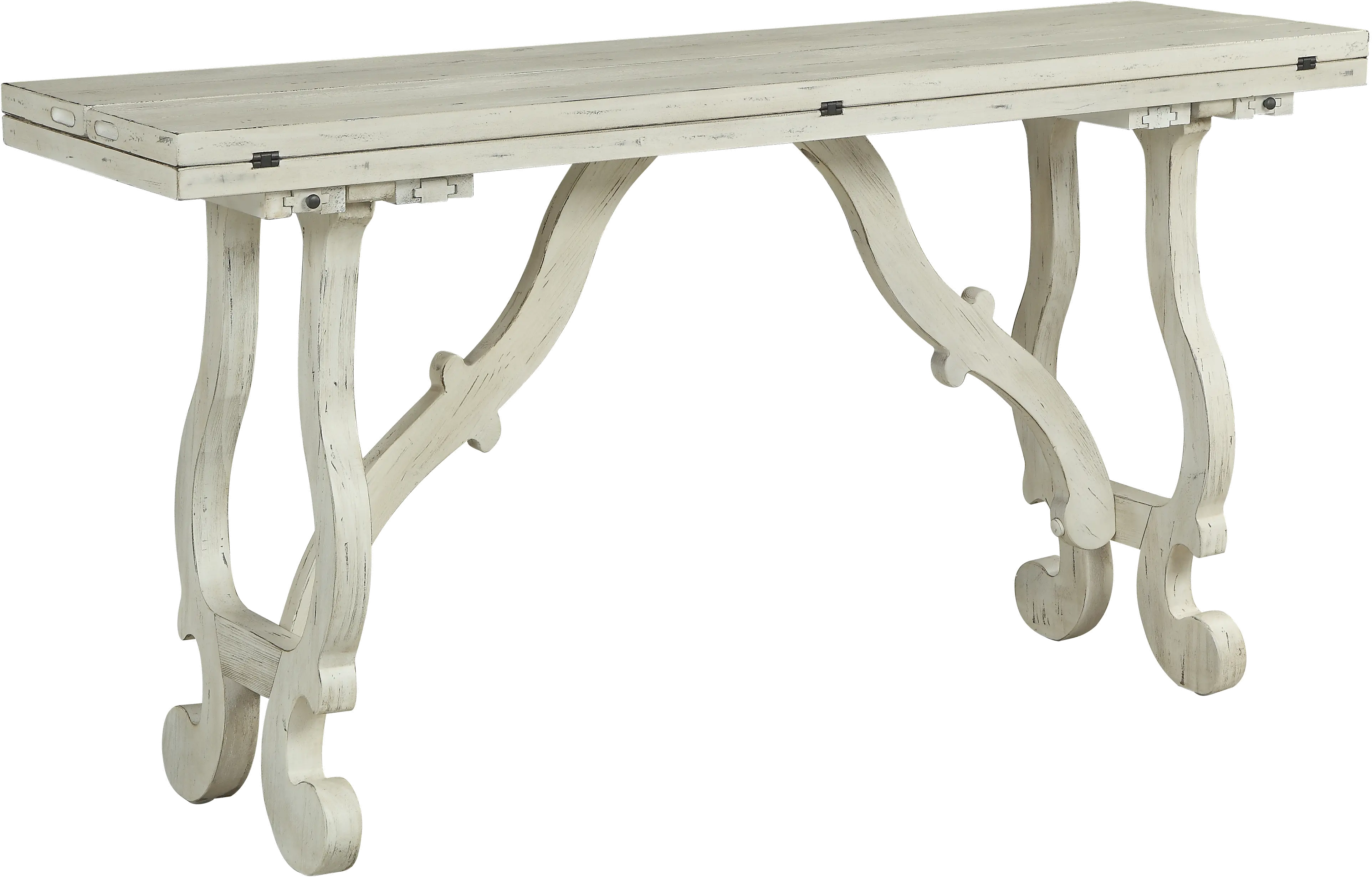 Orchard Park White Fold Out Console