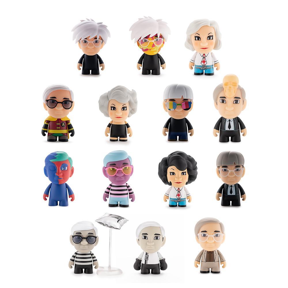 Many Faces of Andy Warhol Vinyl Figures by Kidrobot