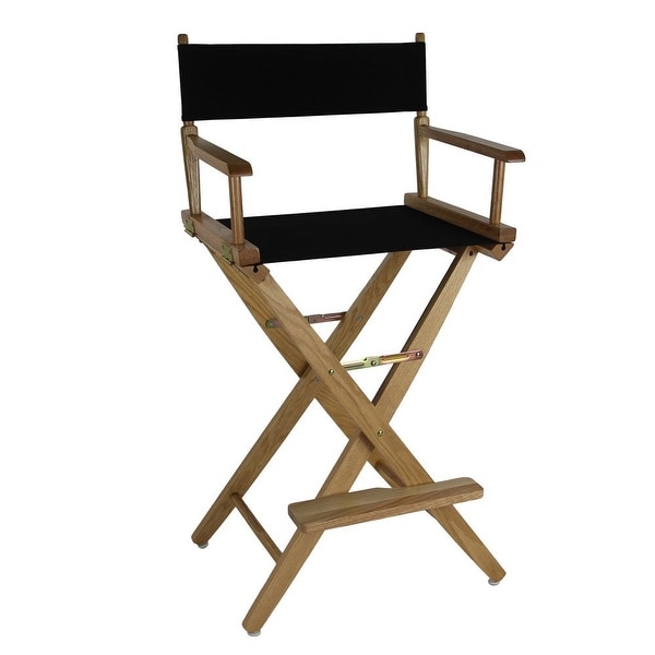 American Trails Extra-Wide 30-inch Premium American Oak Bar-Height Directors Chair